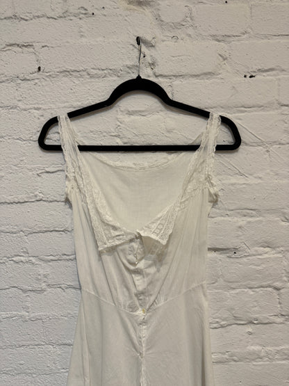 Antique White Cotton Lace Teddy Bloomers
