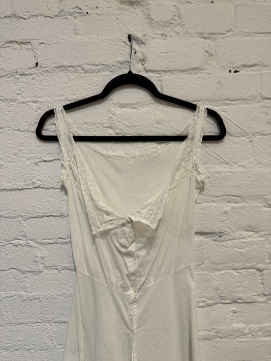 Antique White Cotton Lace Teddy Bloomers
