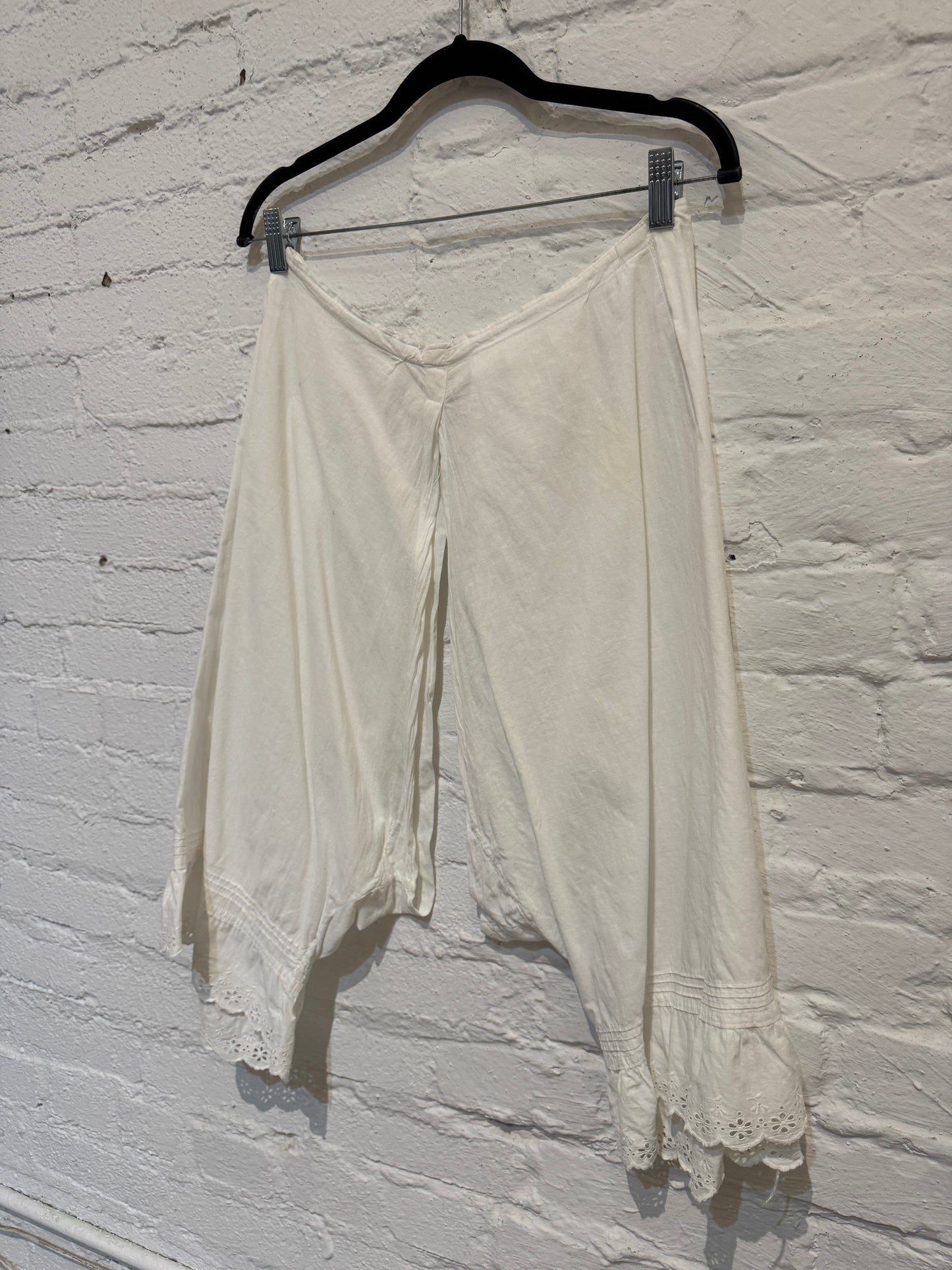 Antique White Eyelet Cotton Bloomers