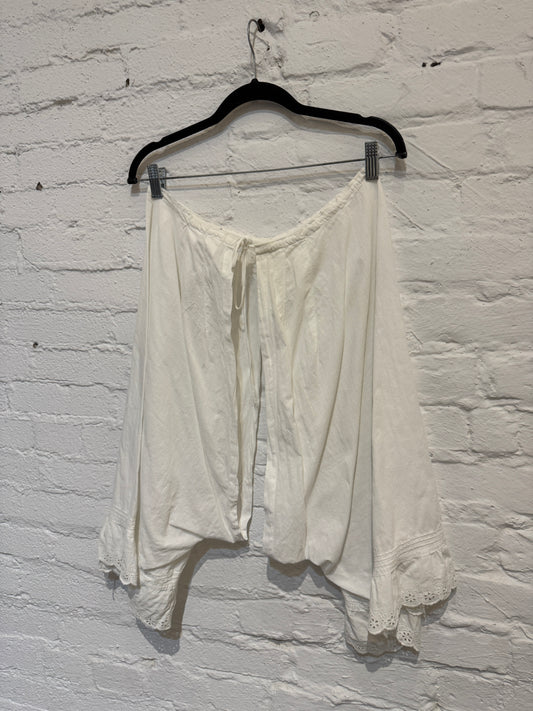 Antique White Eyelet Cotton Bloomers