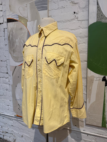 Vintage 1960s Saw Tooth Western Lubbock Texas Shirt