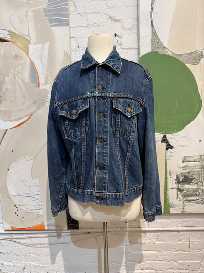 Vintage 1970's Levis Big E Blue Denim Jean Jacket