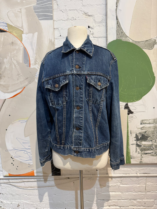 Vintage 1970's Levis Big E Blue Denim Jean Jacket