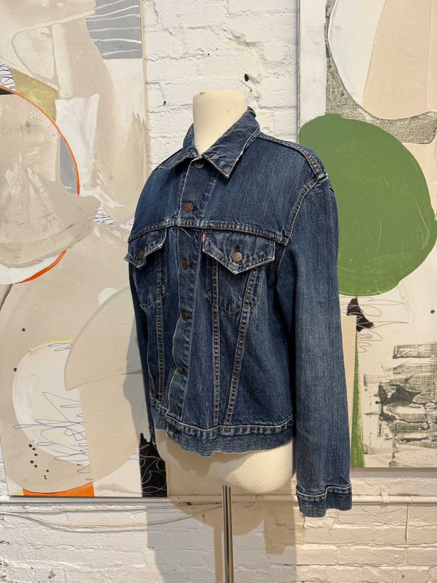 Vintage 1970's Levis Big E Blue Denim Jean Jacket