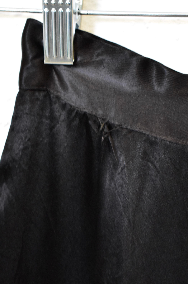 Vintage 1940's/1950's Black Satin Wide Leg Trousers