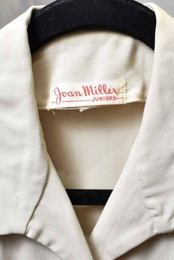 Vintage 1940s Joan Millers Junior Cream Blazer