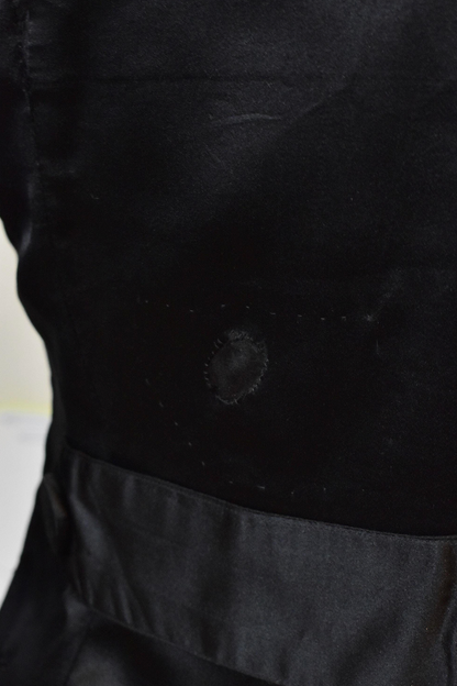 Antique Vintage 1920s Black Silk and Lace Dress Jacket