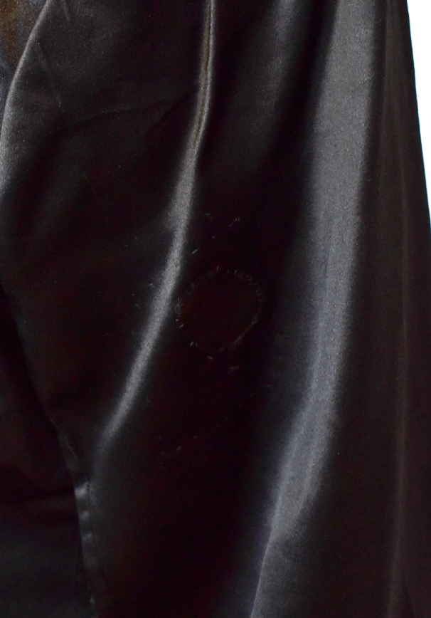 Antique Vintage 1920s Black Silk and Lace Dress Jacket