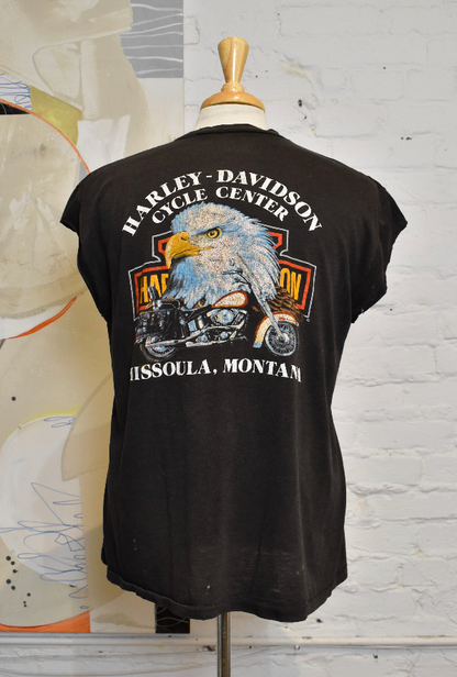 Vintage 1988 I Own A Harley Not Just A T-Shirt 3D Emblem T-Shirt