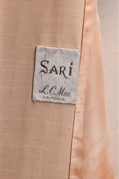 Vintage 1960s "L.C. Mae" Beige Light Coat