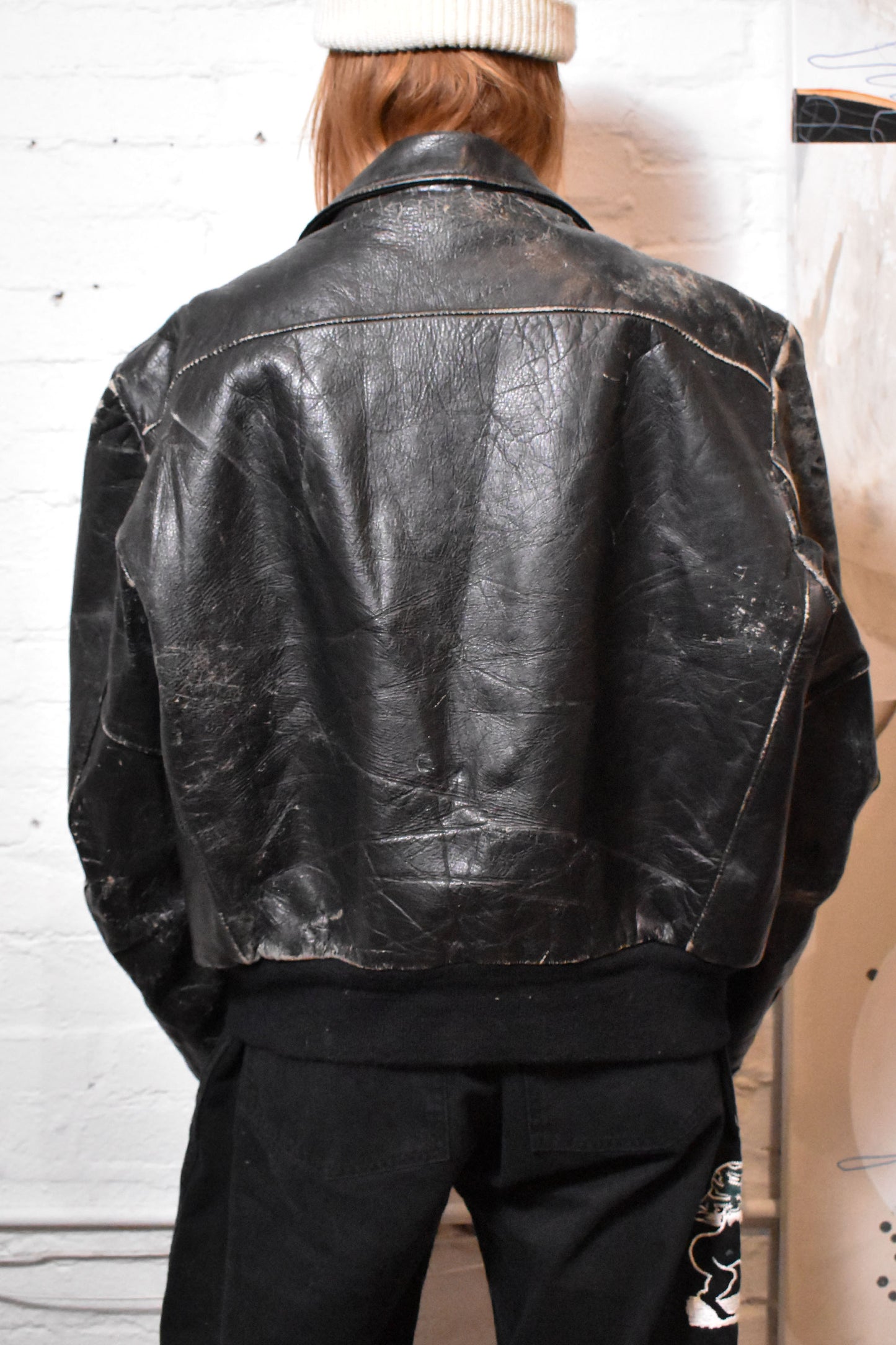 Vintage 1950s "Californian" Leather Motorcycle Jacket