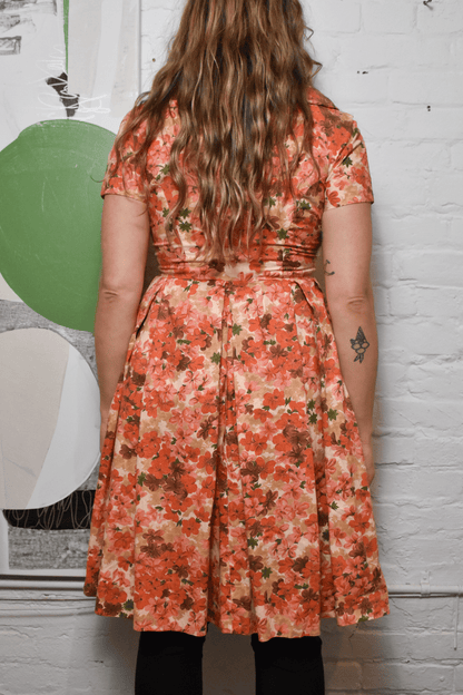 Vintage 1950s Home Made Floral Dress