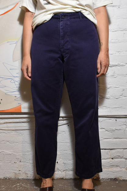 Vintage 1930s Workwear Navy Pants