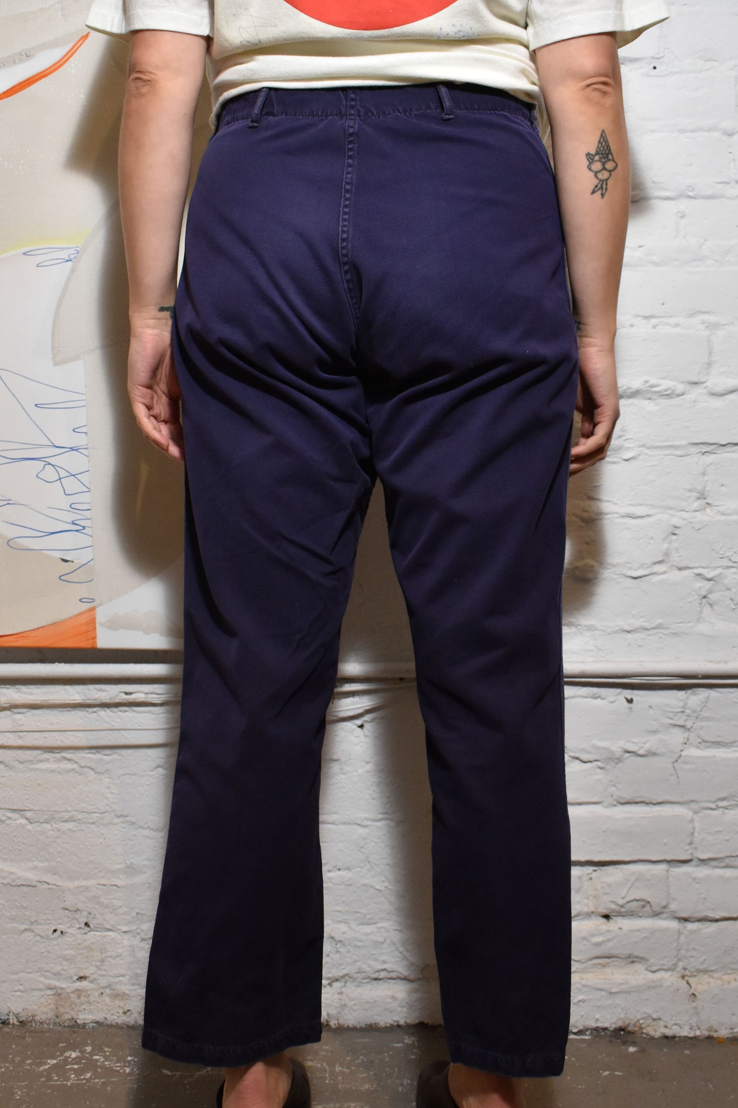 Vintage 1930s Workwear Navy Pants