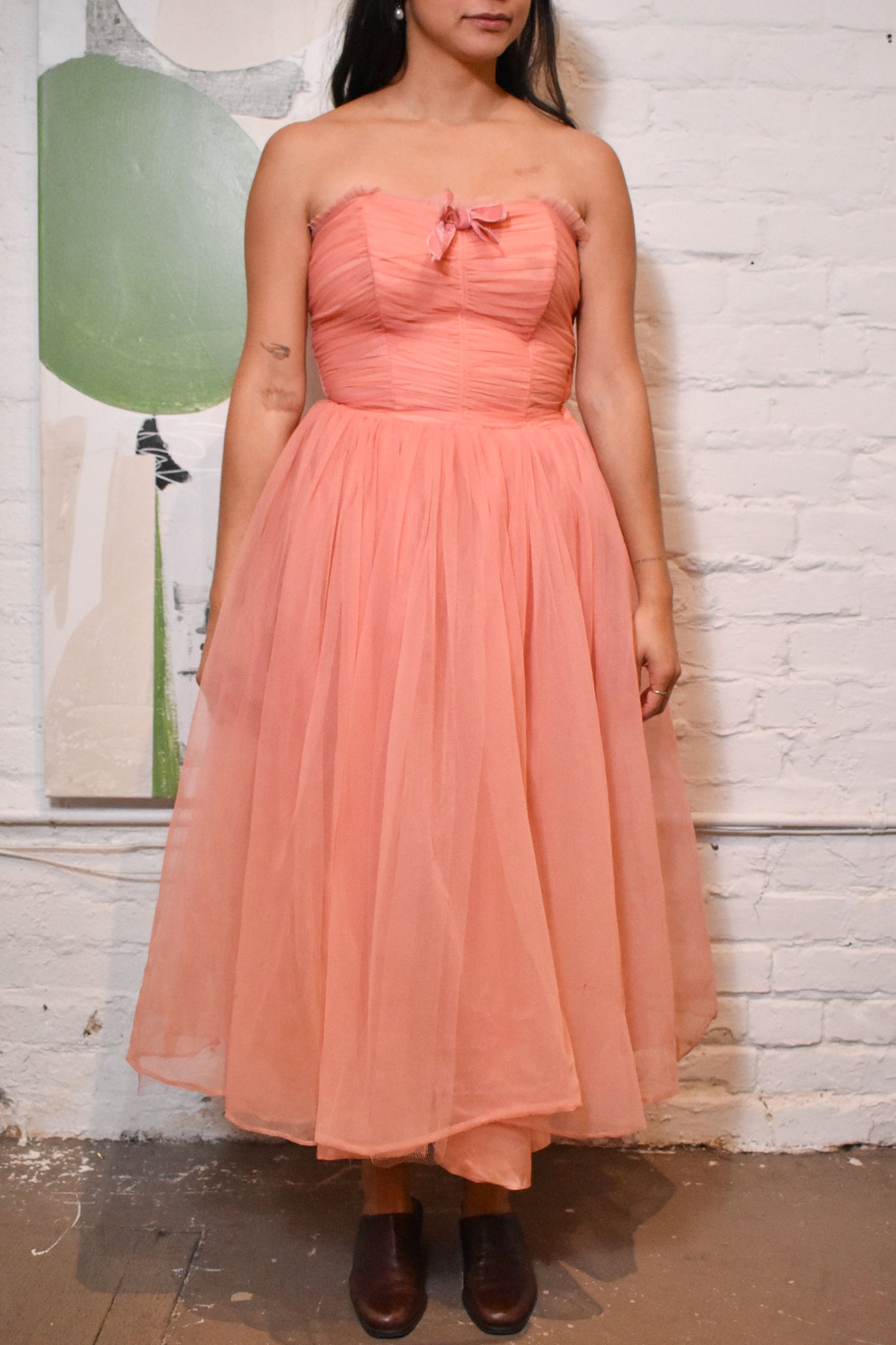 Vintage 1950s Tulle Party Dress