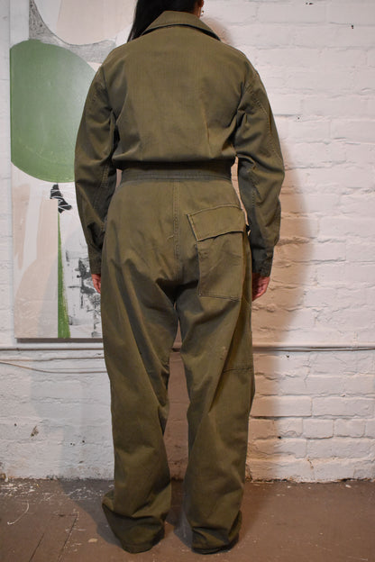 Vintage 1940s WWII Herringbone Coverall