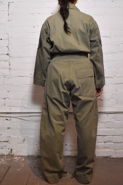 Vintage 1940s WWII Herringbone Coveralls