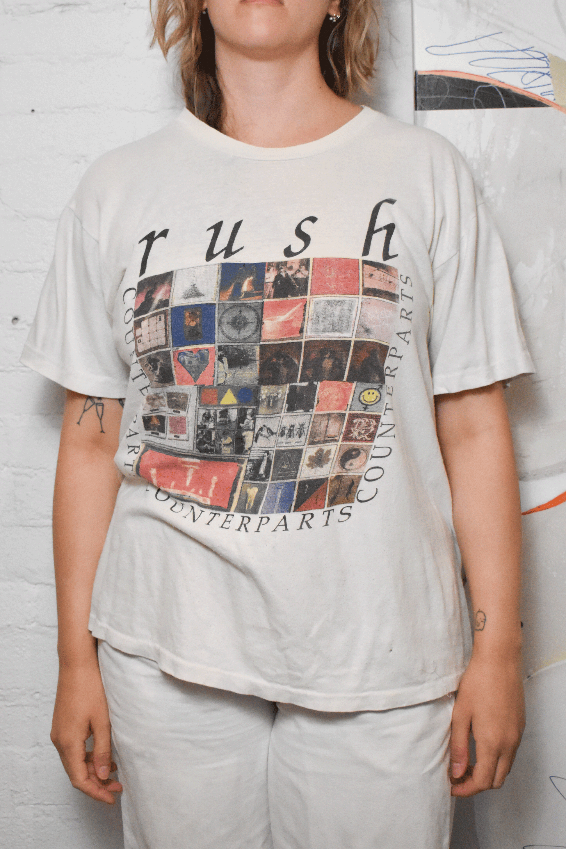 Calamity makeup perforere Vintage 1994 "Rush Counterparts" California Tour T-shirt – The Only Vintage