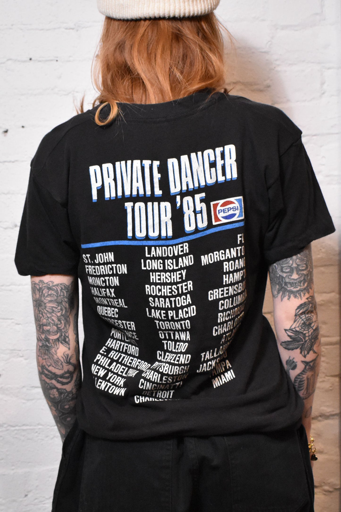 Vintage 1985 "Tina Turner Private Dancer Tour" T-shirt