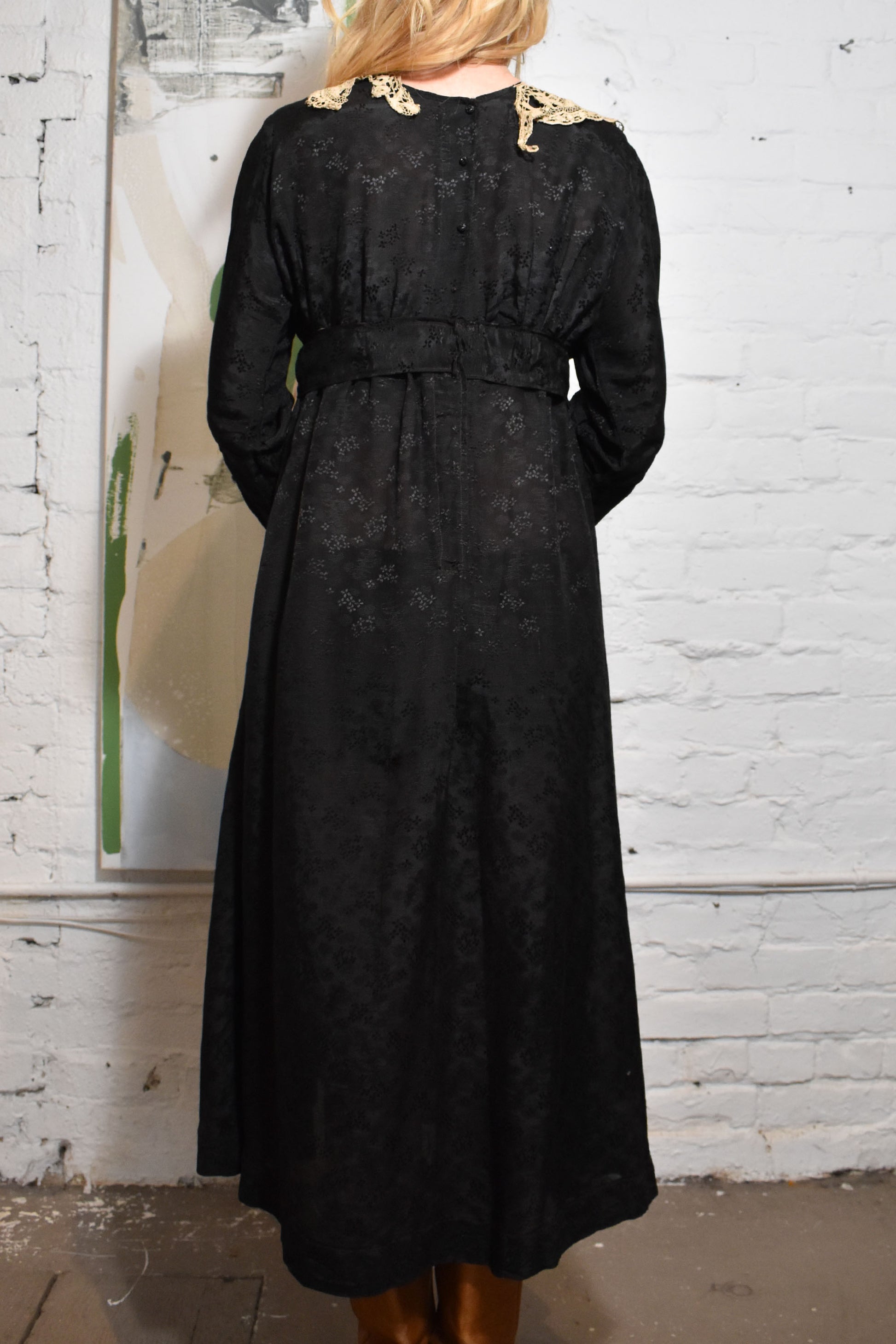 Antique Black Prairie Dress The Only Vintage Antique Black Prairie Dress The Only Vintage