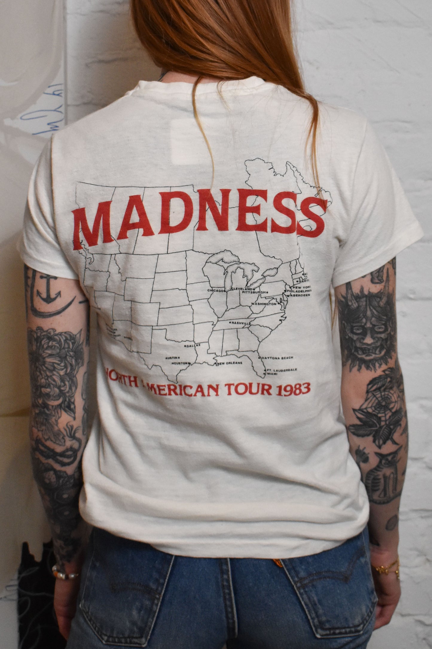 Vintage 1983 "Madness" F*ck Art Lets Dance Tour T-shirt