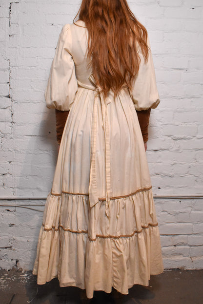 Vintage 1970s "Gunne Sax" Peasant Dress