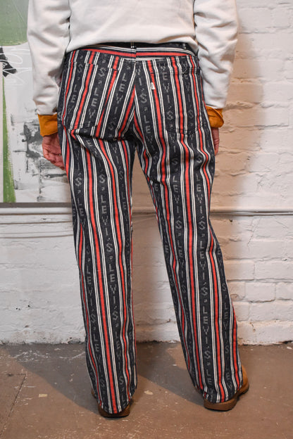 Vintage 1970s "Levi's" Big E Striped All Over Print Jeans