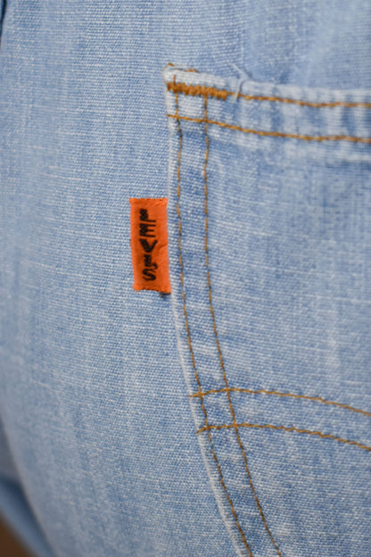 Vintage 1970s "Levi's" Orange Tab Big E Flared Jeans