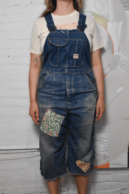 Vintage 1940s "Big Mac Sanforized" Denim Workwear Overalls