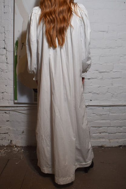 Antique White Cotton Night Dress