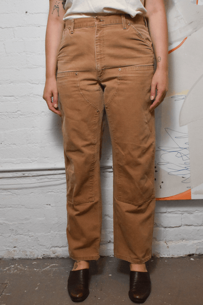 Vintage "Carhartt" 90's Camel Double Knee Workwear Pants