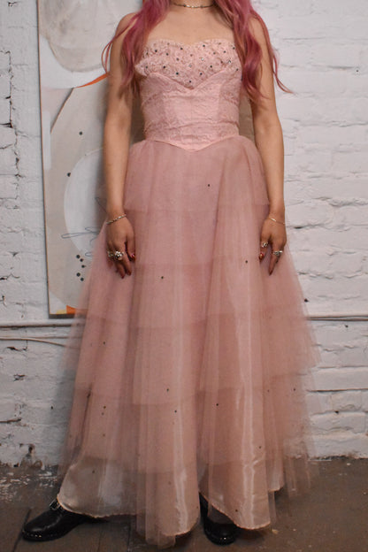 Vintage 1950s Tulle Party Dress