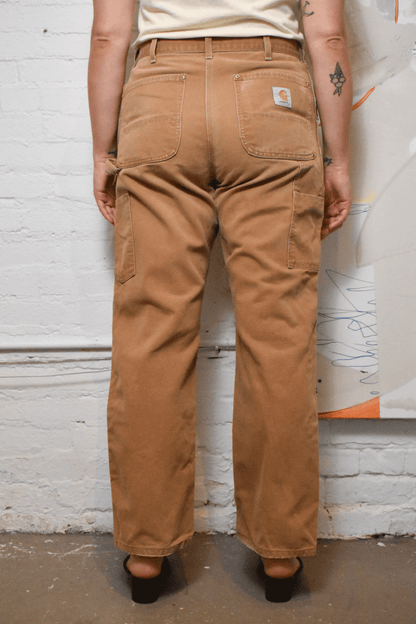 Vintage "Carhartt" 90's Camel Double Knee Workwear Pants