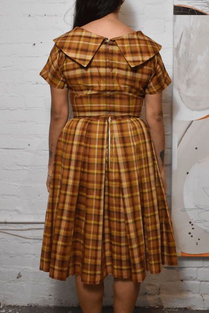 Vintage 1960s "Toni Todd" Plaid Dress