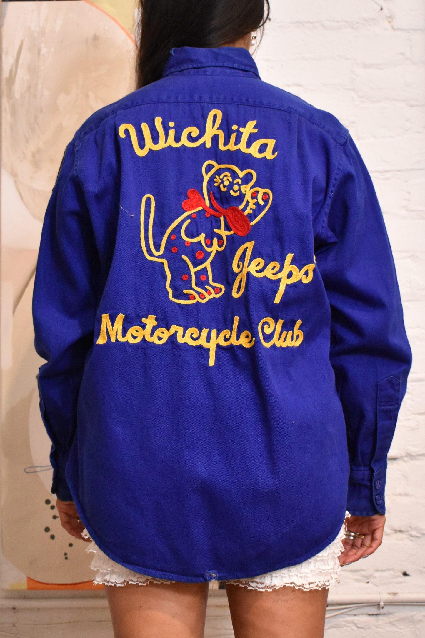 Vintage 1970s Wichita Jeeps Moto Club Shirt