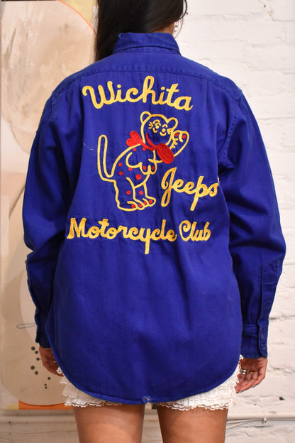 Vintage 1970s Wichita Jeeps Moto Club Shirt