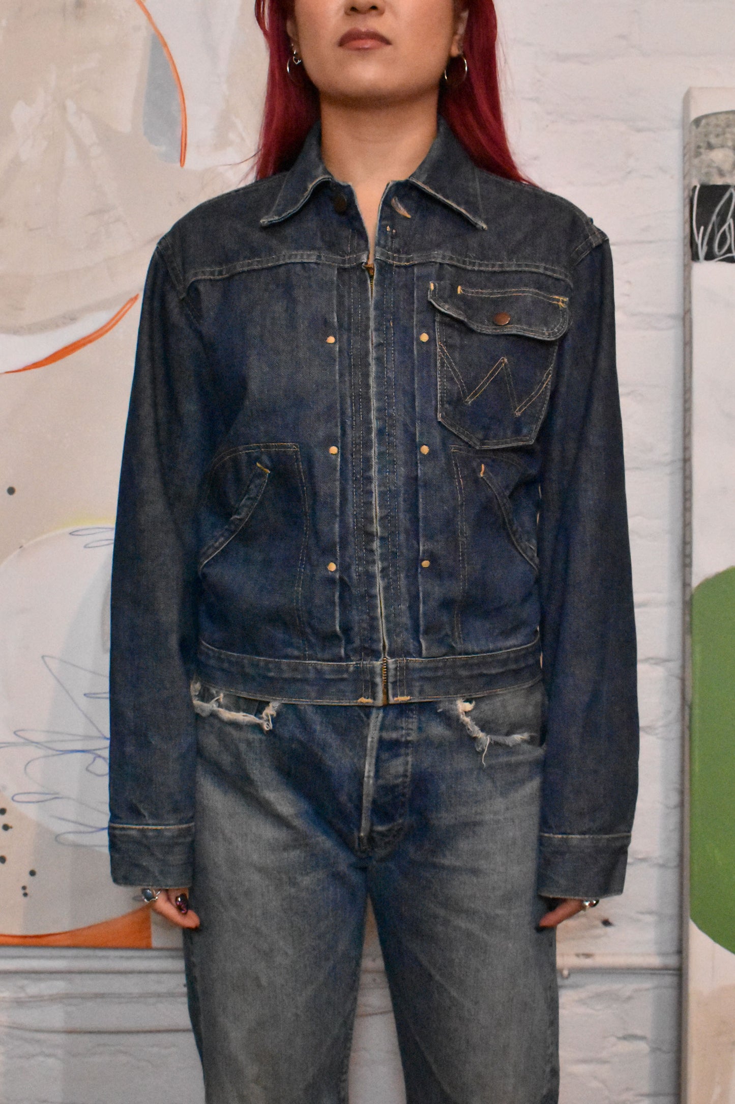 Vintage 1960s Blue Bell Wrangler Denim Jacket