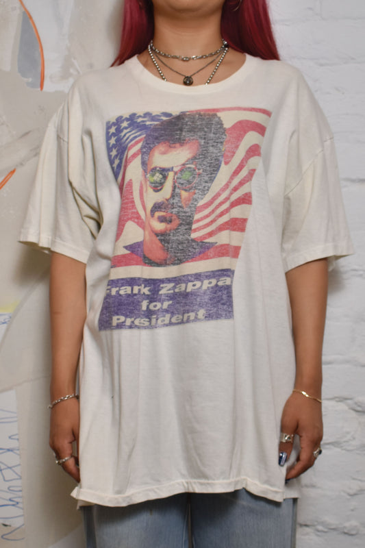 Vintage 1990s "Frank Zappa For President" Tour T-shirt