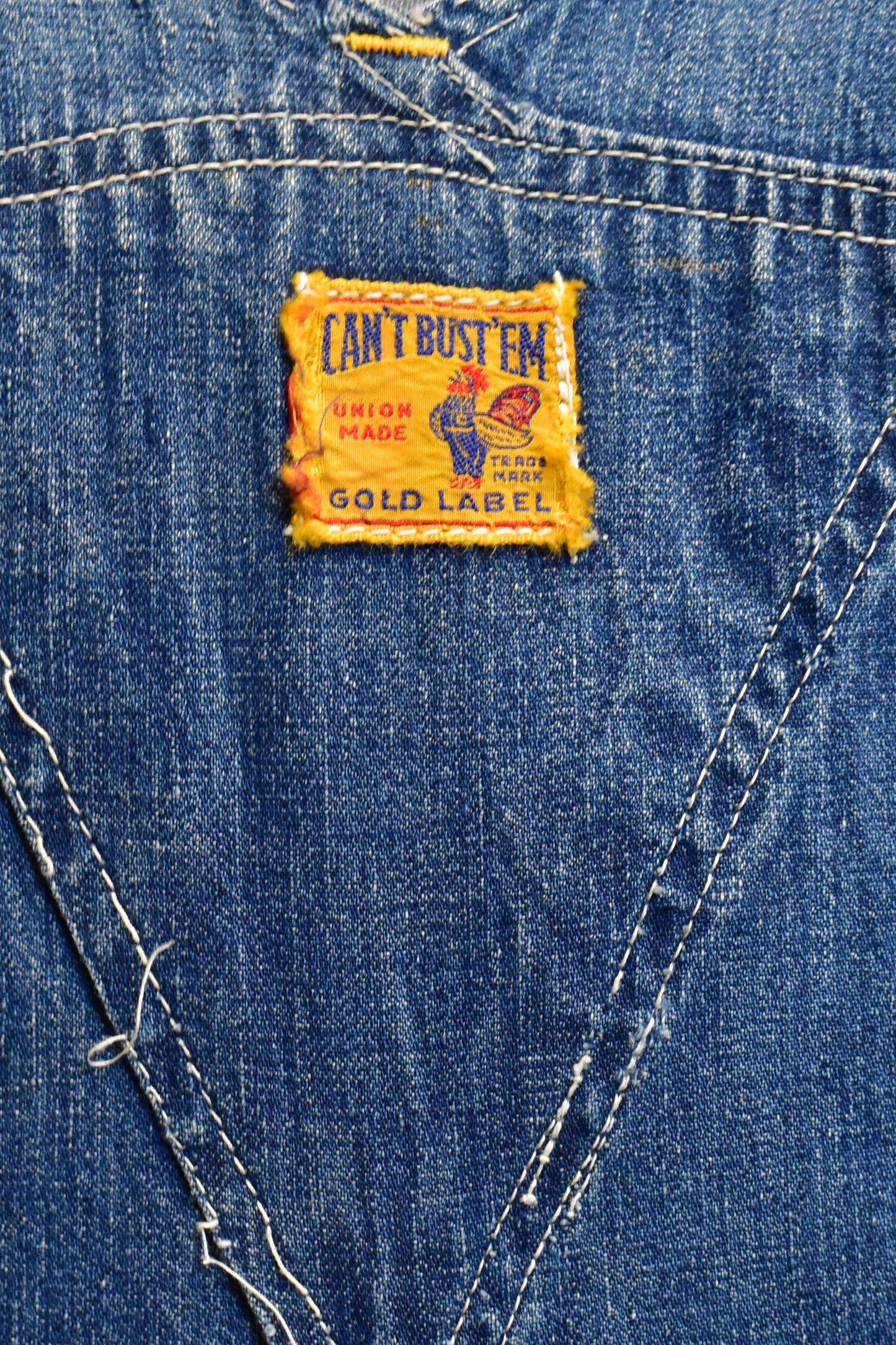 Vintage 1930s/40s Lee Can't Bust Em' Union Made Carpenter Denim Overalls