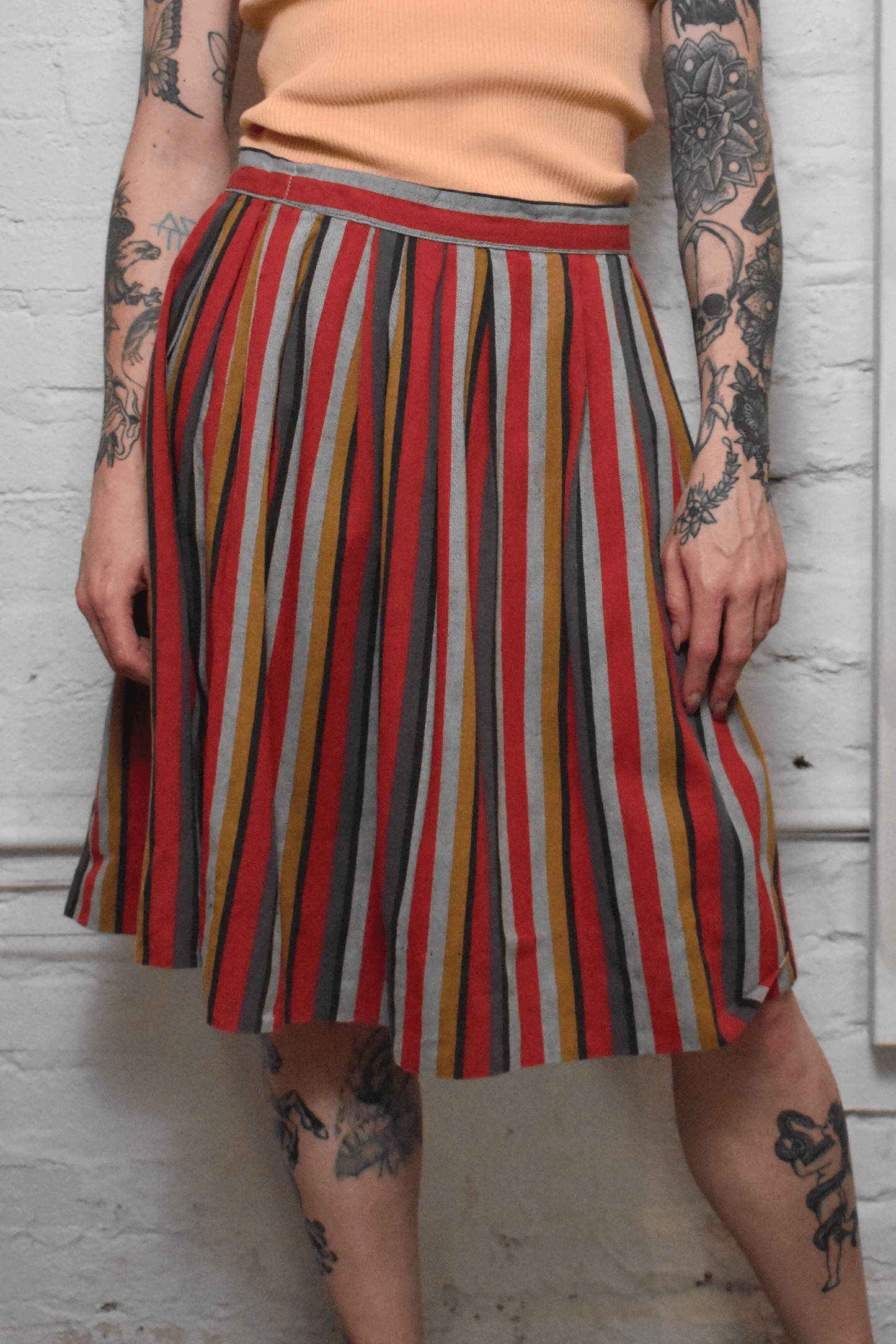 Vintage 1950s Striped Skirt