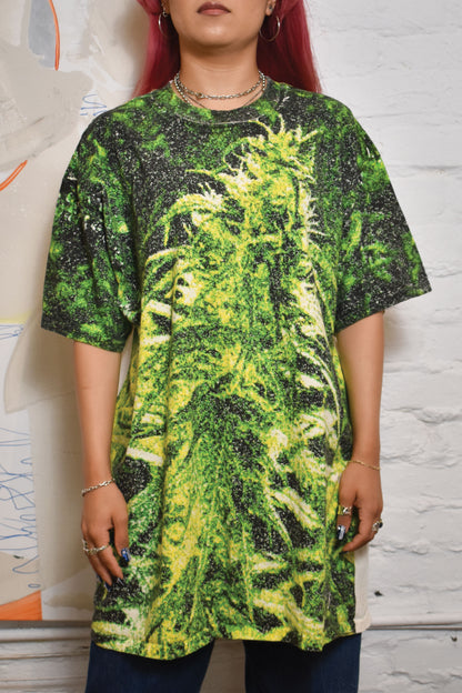 Vintage High Times Weed All Over Print T-shirt