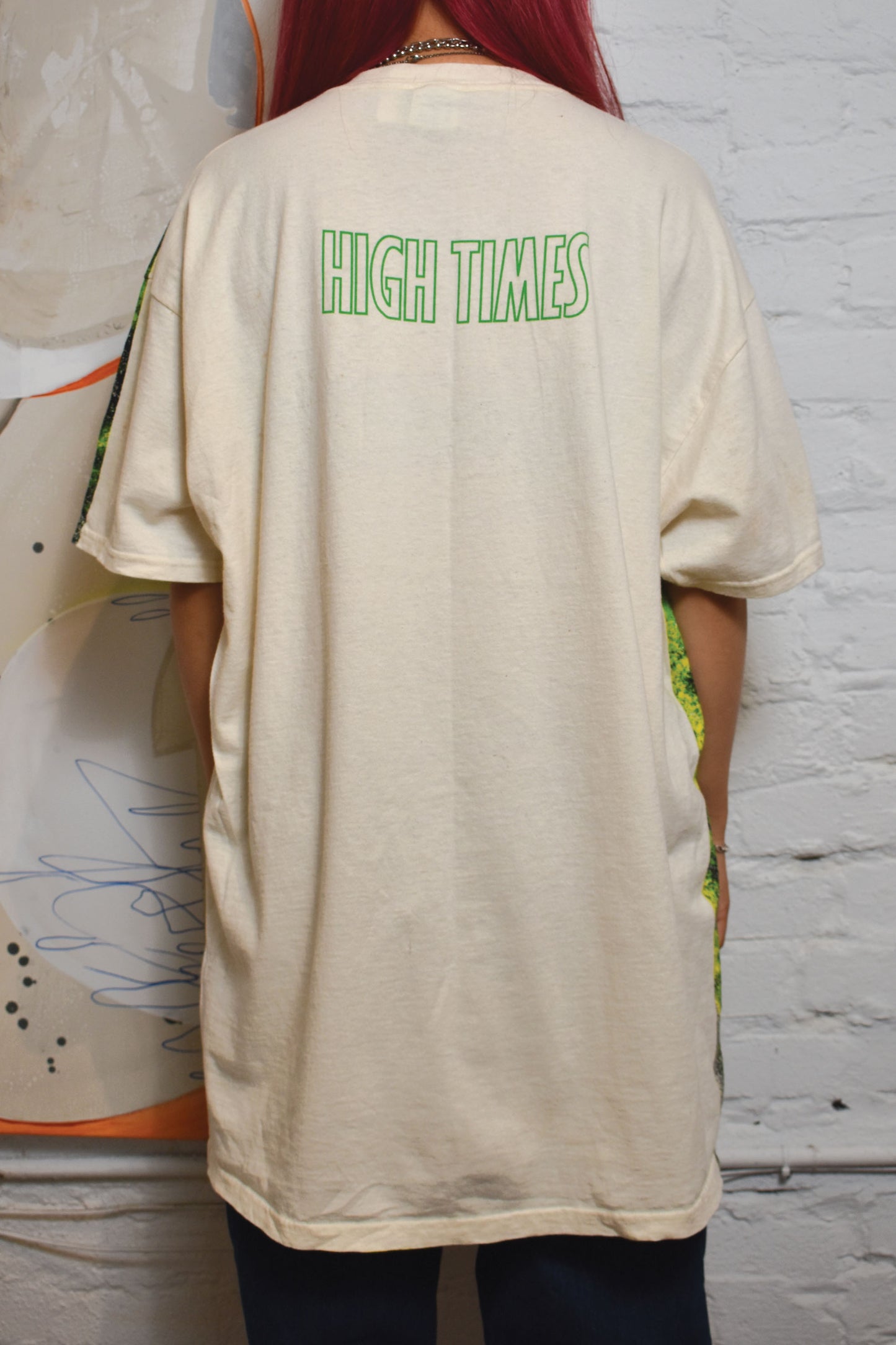 Vintage High Times Weed All Over Print T-shirt