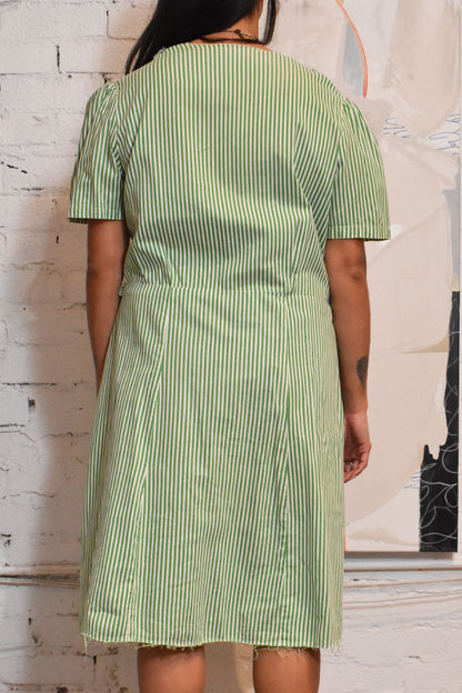 Vintage 1950s Striped Shirt Dress