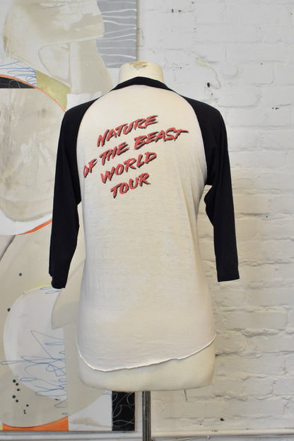 Vintage 1980s April Wine World Tour Raglan T-shirt
