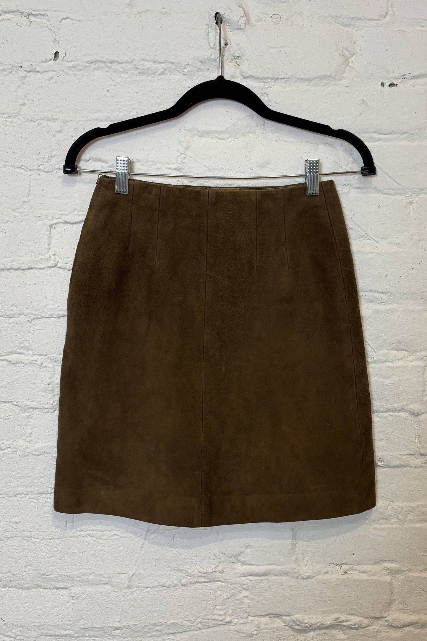 Vintage 1970s Designer Suede Loewe Skirt