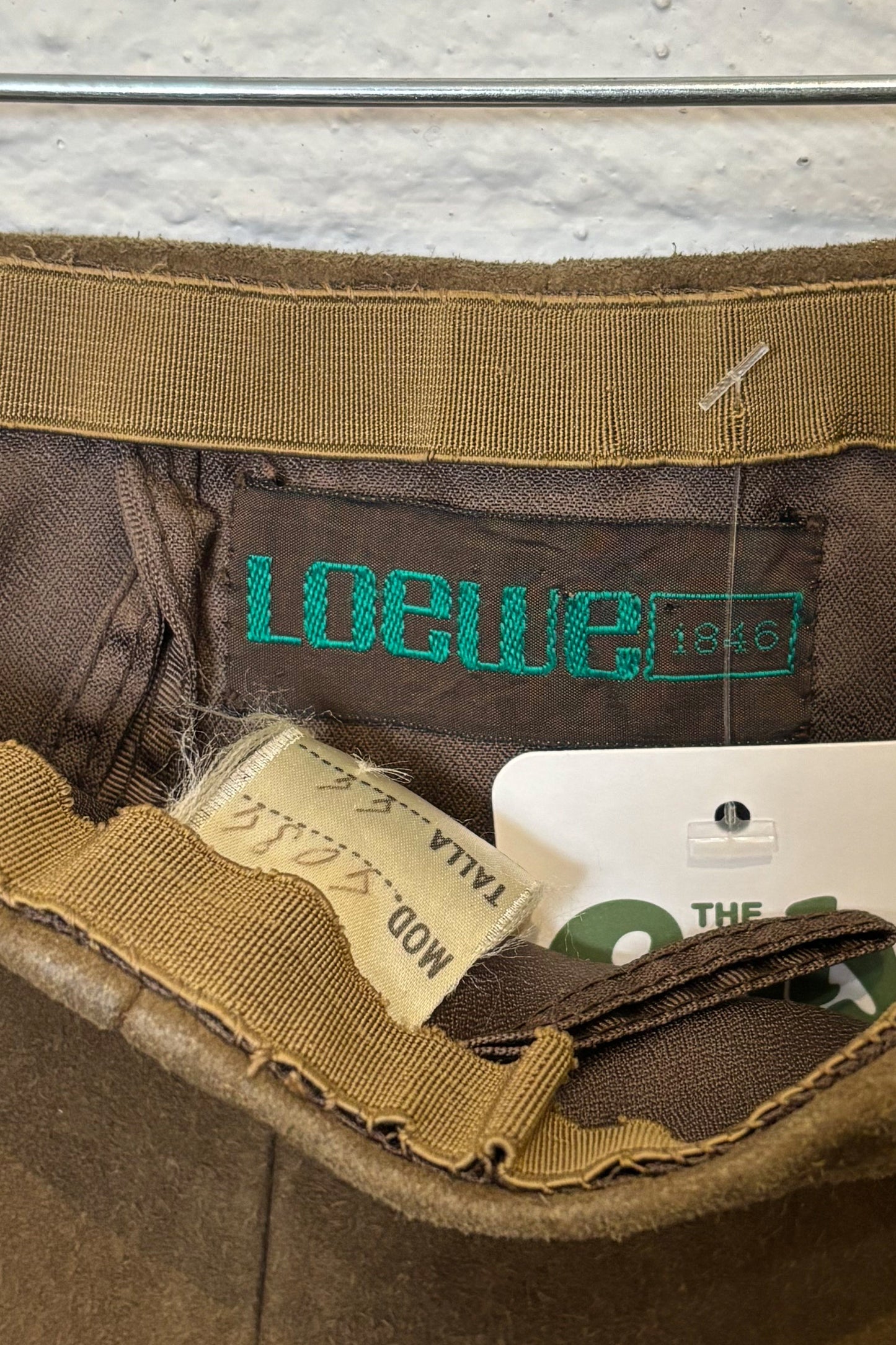 Vintage 1970s Designer Suede Loewe Skirt