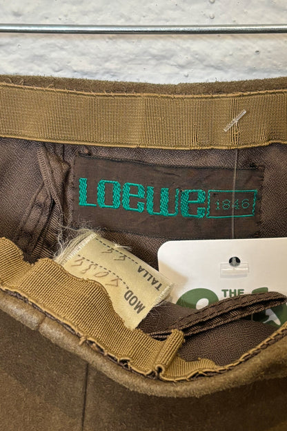 Vintage 1970s Designer Suede Loewe Skirt