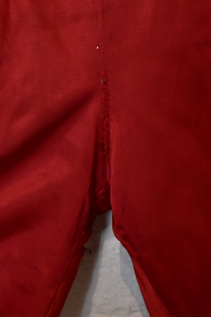 Vintage 1940s/50s Nome Sno- wear Toddler Red Satin Snowsuit