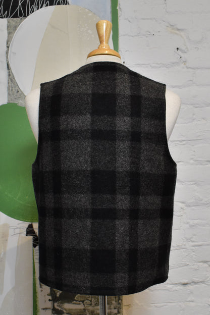 Vintage 1970s "Filson Garment" Charcoal Wool Vest