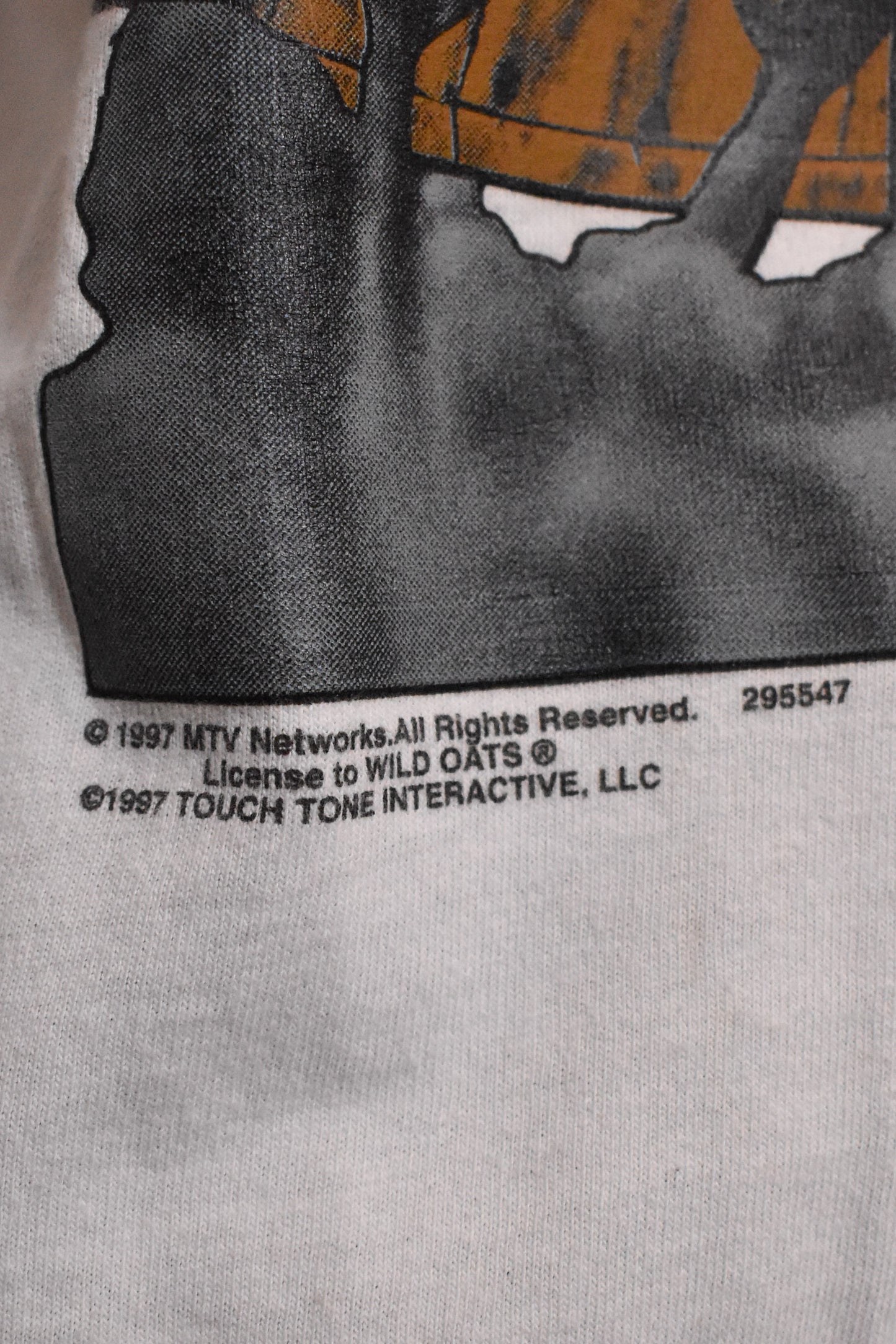 Vintage 1990s Beavis and Butt-head Touch Tone Wild Oats MTV T-Shirt